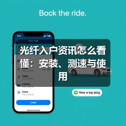 光纤入户资讯怎么看懂:安装、测速与使用维护要点