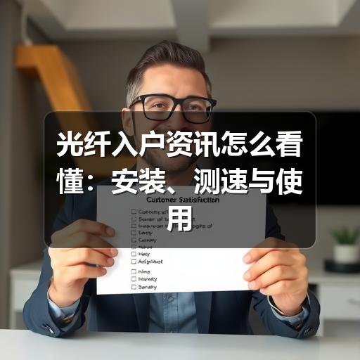光纤入户资讯怎么看懂:安装、测速与使用维护要点