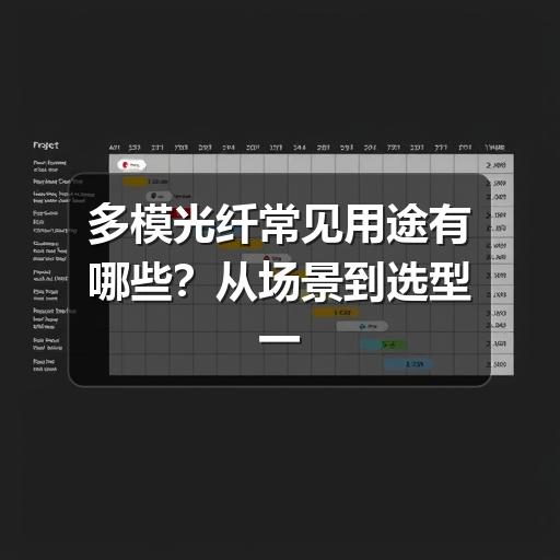 多模光纤常见用途有哪些?从场景到选型一次讲清